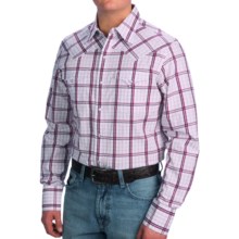 78%OFF メンズ西シャツ ステットソンボックスのチェック柄ウエスタンシャツ - （男性用）スナップフロント、ロングスリーブ Stetson Box Plaid Western Shirt - Snap Front Long Sleeve (For Men)画像